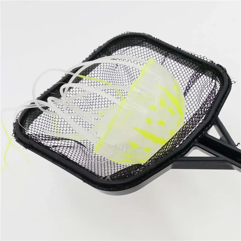 Small Size Portable Long Handle Square Net Fish Tank Cleaning Fishing Net 41*12cm Aquarium Fish Tank Landing Net Cleaning Tools