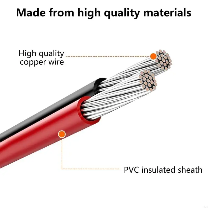 H37B -Leistungsadapter Verlängerungskabel 5.5x2,1 mm weiblich männlich für 5.5x2,1 mm Stromkabel für ccTV -Kamera LED FEMALE