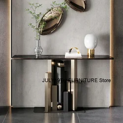 Modern Simple Console Table for Office Small Design High-end Table Light Luxury Characteristic Household Tables for Living Room