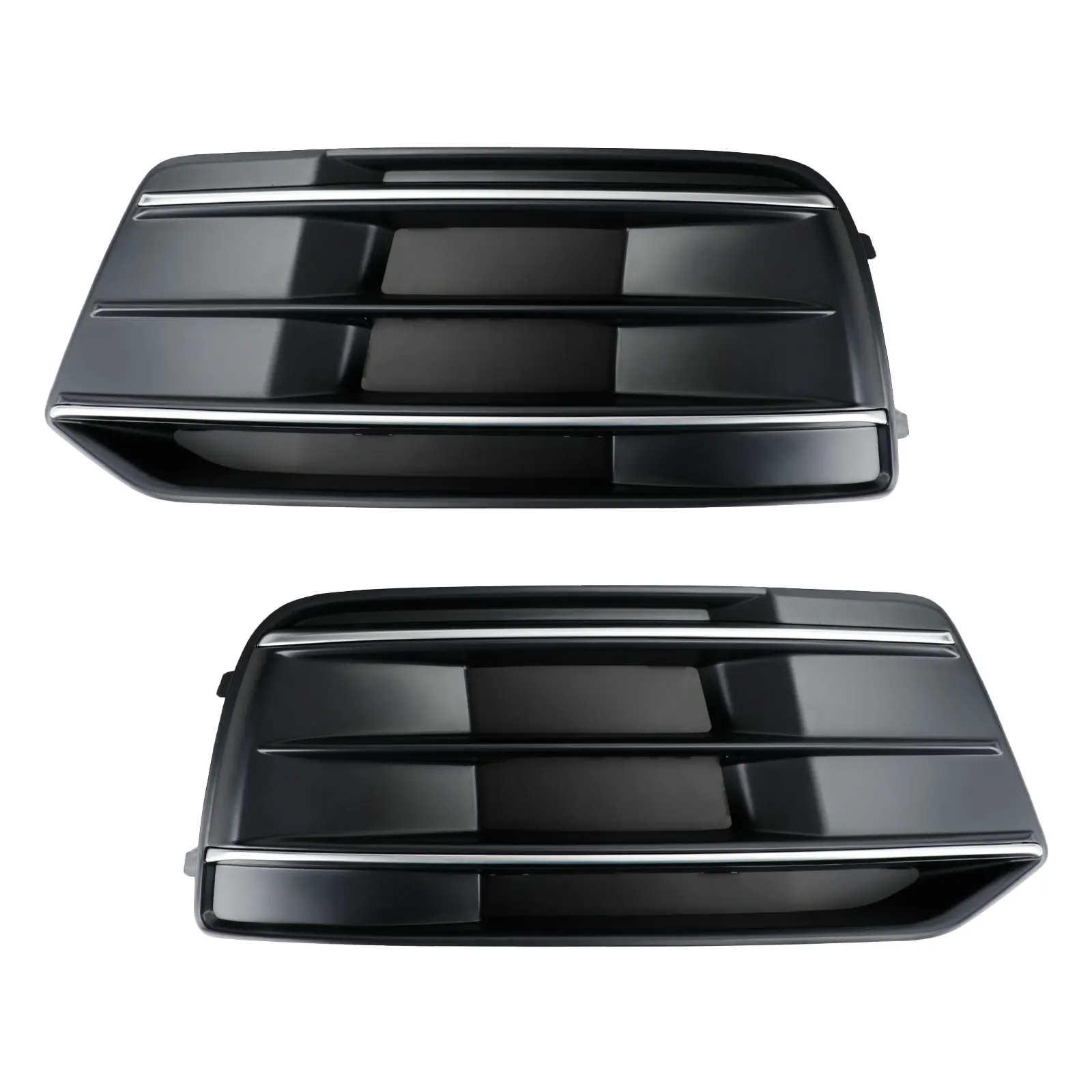 For Audi Q5 2018-2022 Car Grille 2PCS Front Bumper Cover Grille Bezel Insert