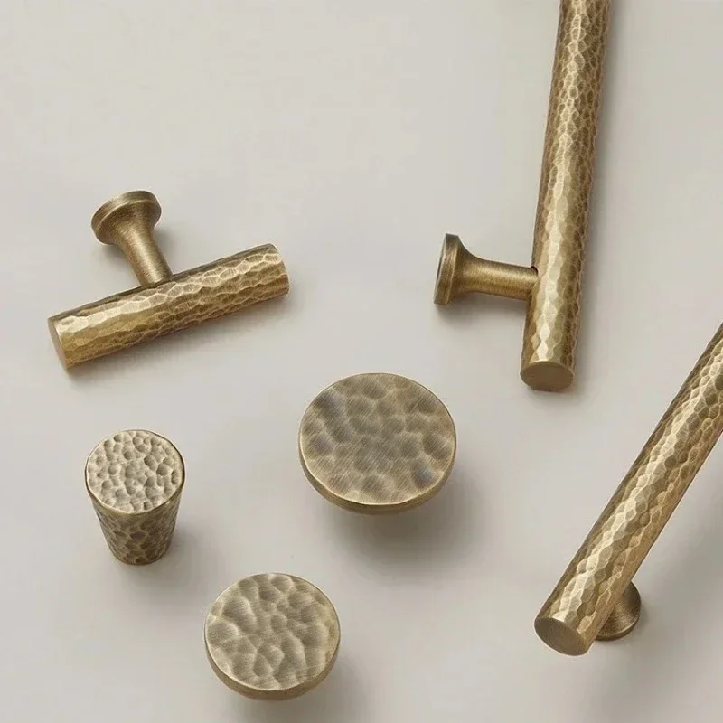 Brass Bronze Furniture Handles Light Luxury Knob and Handle for Drawers Wardrobe Dresser Closet Cabinet Knob Kitchen Accessories