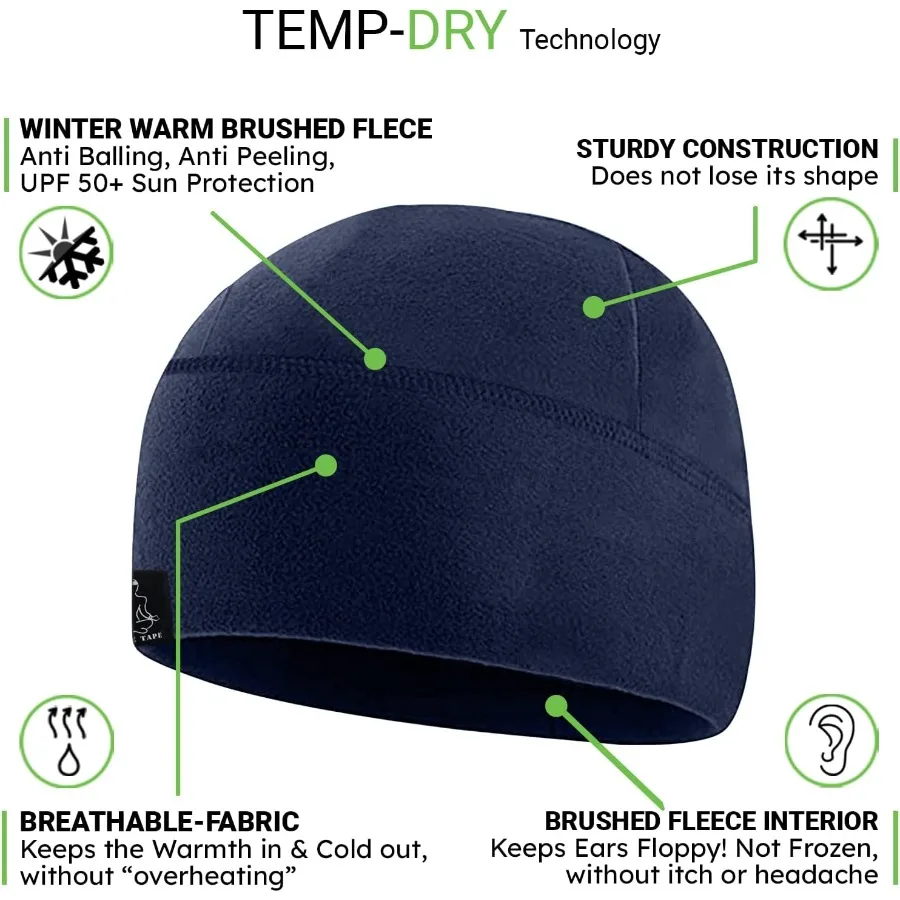 Casquette de montre en polaire tactique, bonnet en forme de crâne, chapeau en polaire pour hommes et femmes