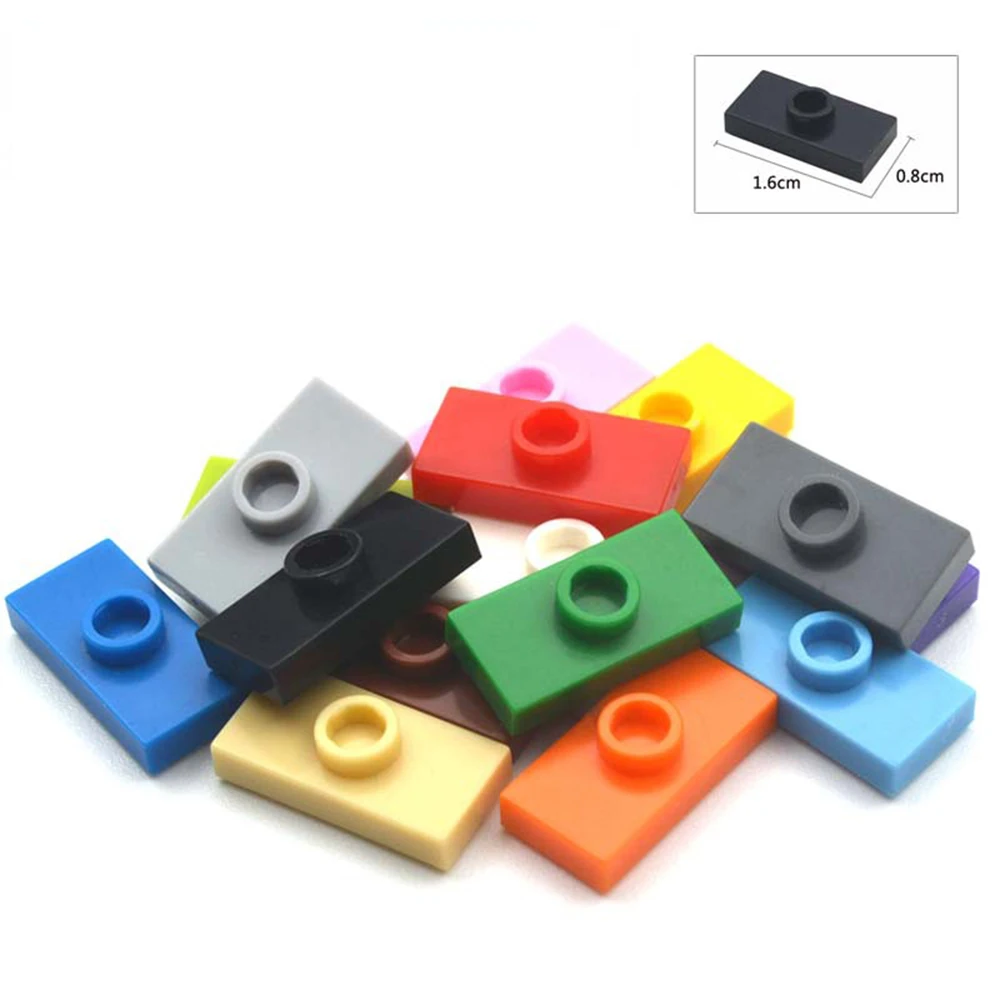 

150pcs MOC Building Block Plate Modified 1x2 with 1 Stud Assemble Compatible 15573 3794 Creative DIY Bricks Construction Toys