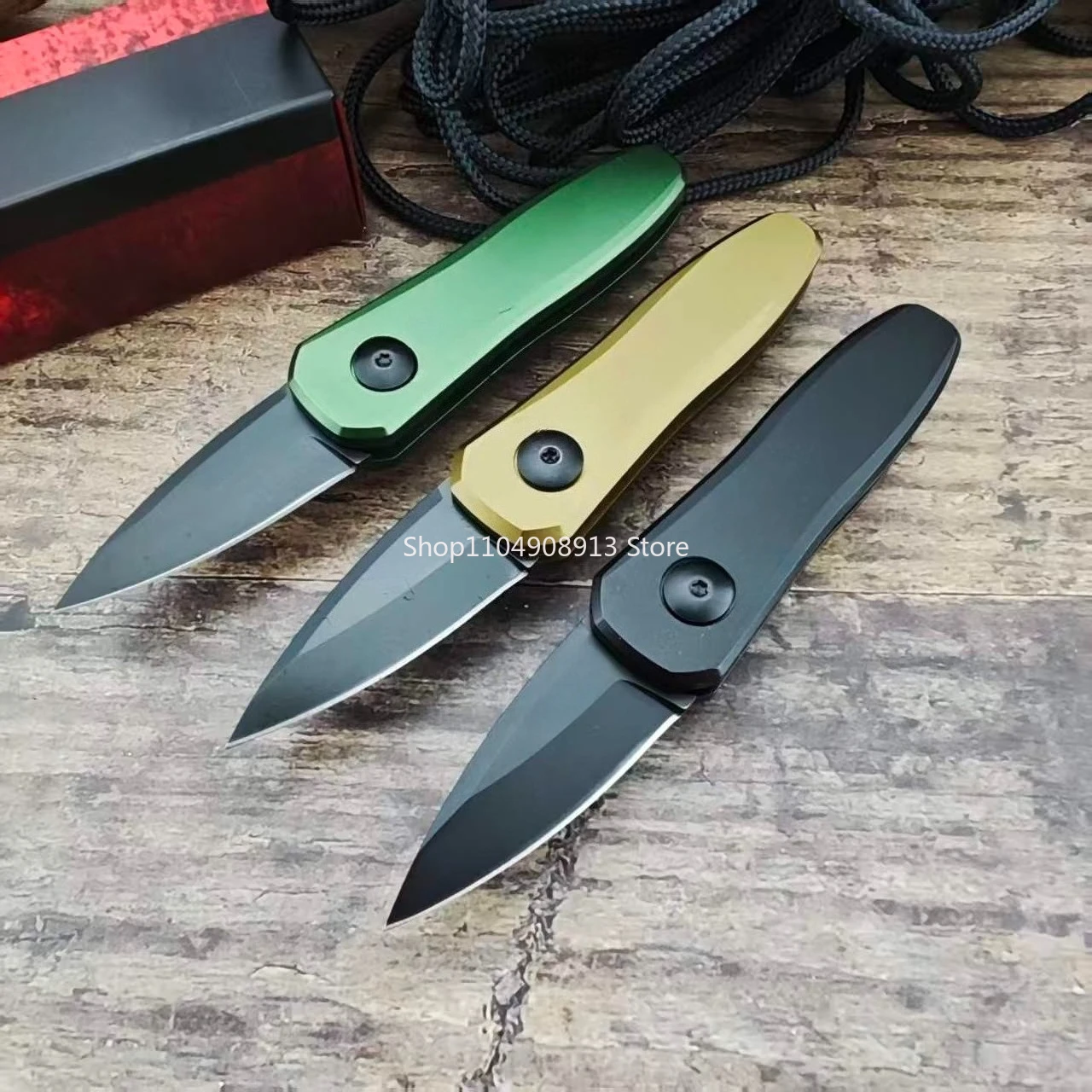 KS Launch 4 7500 Camping Mini Pocket Folding Knife Aluminum Alloy Handle Adventure Pratical EDC Outdoor Multifunctional Knives