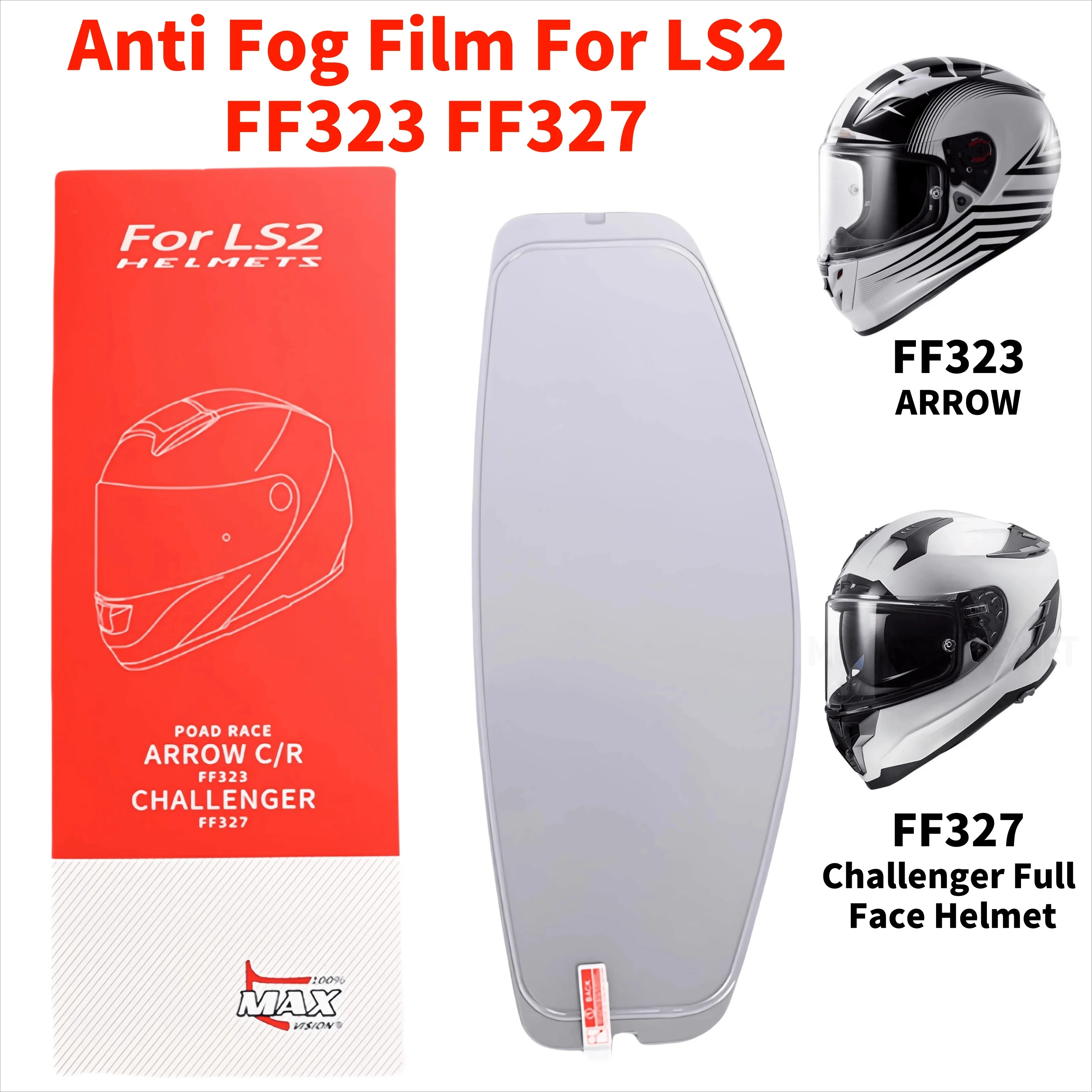 Anti fog film clear For LS2 FF323 Arrow FF327 Challenger Viseira Para Capacete ainti fog insert DKS 147