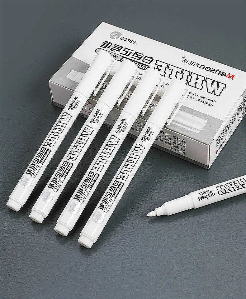 

1/5 шт., белый маркер, гелевый карандаш для граффити, водостойкая маслянистая ручка, перманентная ручка для рисования шин, гелевая ручка для граффити, тетрадь для рисования