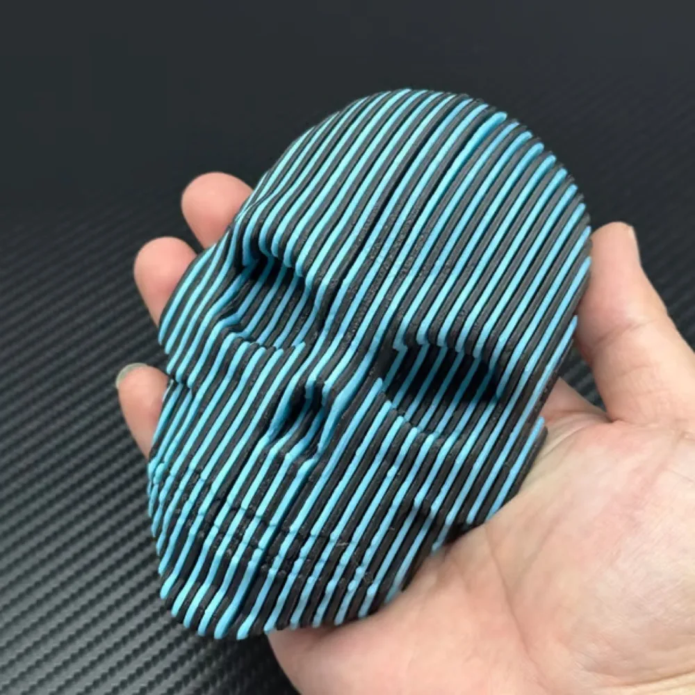 อินเทรนด์ 3D การพิมพ์ Skulls ของเล่น Creative Luminous Prank เครื่องประดับเรืองแสง Quantum Skull ของเล่นตกแต่งฮาโลวีน