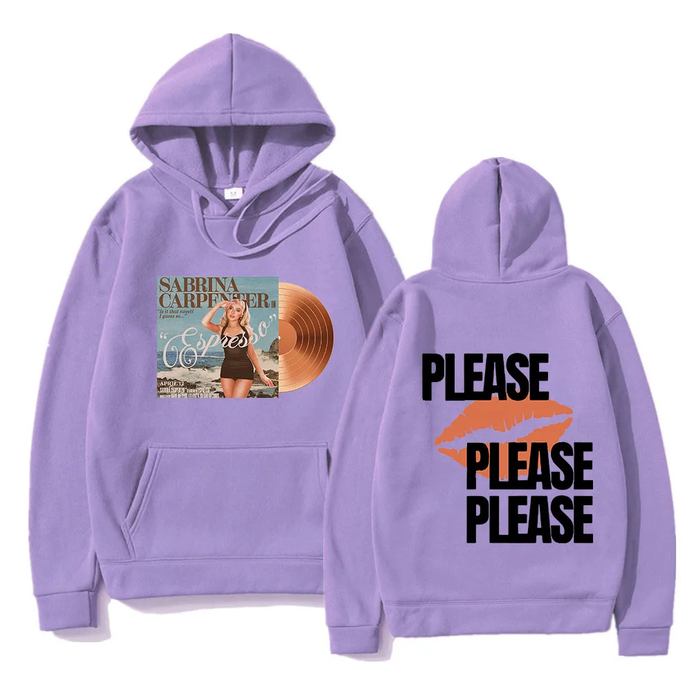 Sabrina Carpenter Hoodie Men Please Please Please Sweatshirts Letter Printing Hoodies Fleece Pullovers Fashion Unisex Streetwear