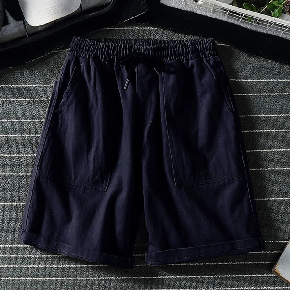 Summer Casual Wear Loose Fit Pants Casual Pants Slight Stretch Solid Pattern Suitable For Summer Vacation Wear