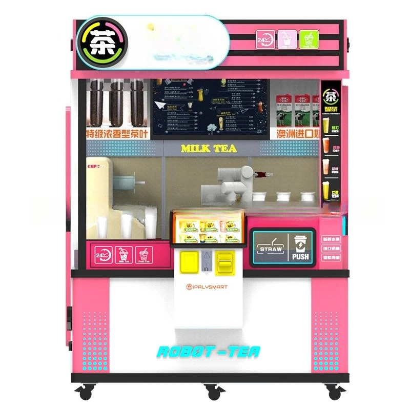 

Automatic milk tea vending machine Unmanned milk tea vending machine 24H commercial