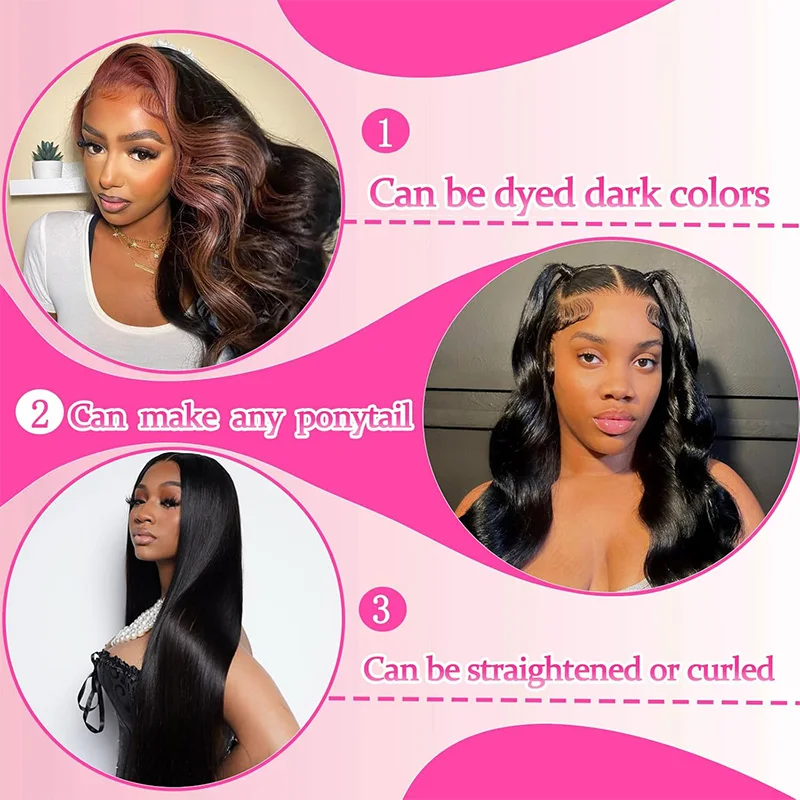 200% Dichtheid 5*5 Body Wave Lijmloze Pruiken Echt haar Klaar om te dragen Body Wave Kanten Voorkant Pruik Echt haar Pre geplukt met Baby Hai