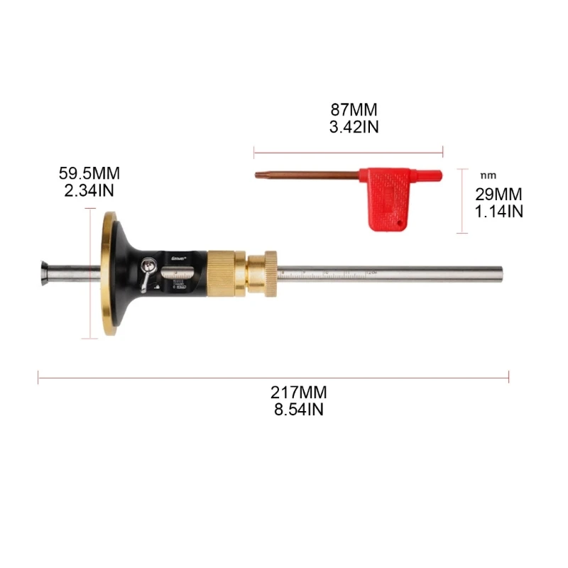 Heavy-duty Scriber Ruler with Metric Scale and Automatic Depth Adjustment Dropship