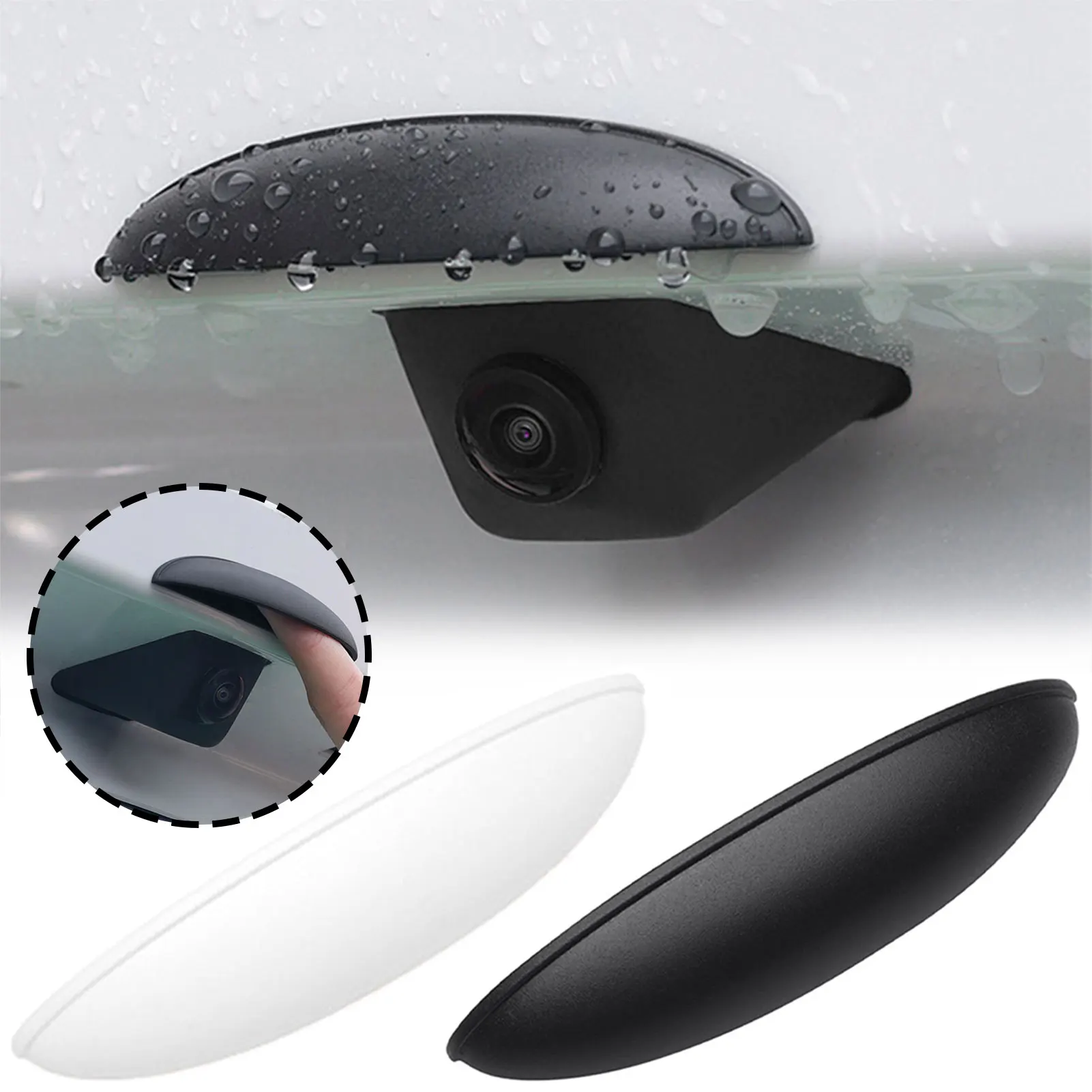 

Rear View Backup Camera Cover,Anti-Rain Cover For Reversing Cameras Easily Install Waterproof Rear View Camera Car Accessories