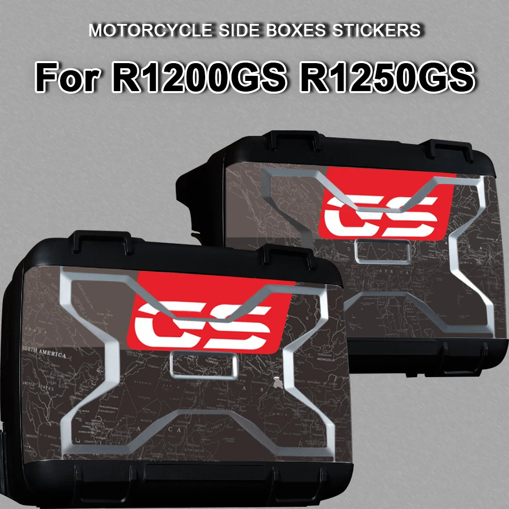 

Motorcycle Boxes Stickers Accessories For BMW Vario Case R1200GS R1250GS 2024 Side Box Decals For R 1250 GS 1250GS R1200 1200GS