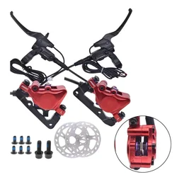 Hydraulic Disc Brake RMotor Front Rear Disk Dual Callipers Lever Electric Bicycle Kick Scooter Power Off Brake Accessories