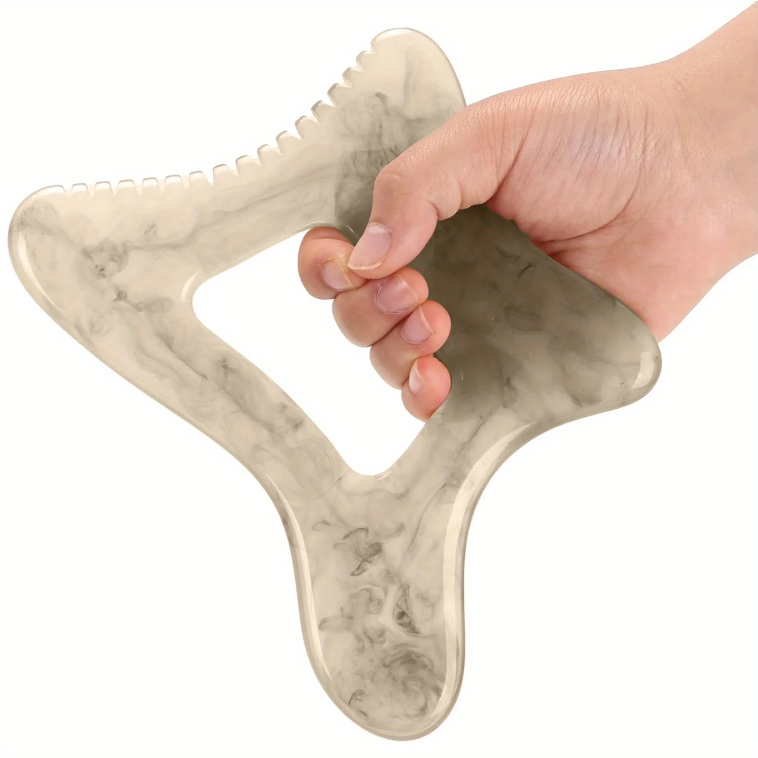 Large Gua Sha Tool Made of Resin, Designed for Massaging The Back, Neck, Face, And Leg Muscles.