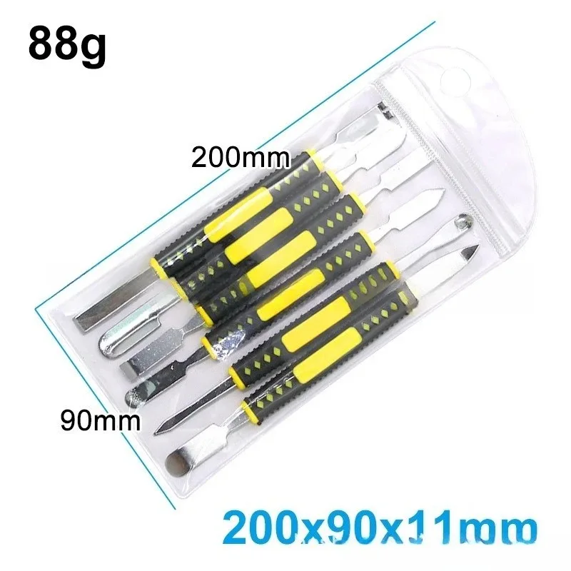 Double Headed Pry Bar 6-in-1 Disassembly Battery Screen Frame Flat Pry Bar Injection Molding  Repair Tool Hardened Claw Nail