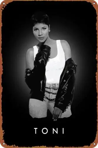 Pop Queens Toni Braxton Metal Tin Sign Poster Vintage Art Wall Decor 12 x 8 inch