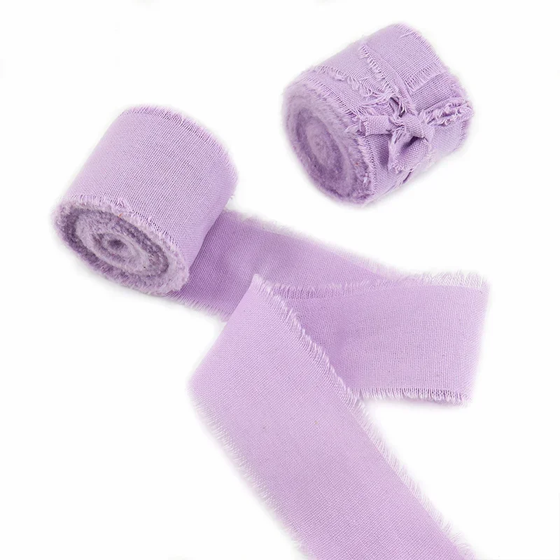 Solid Color Cotton Ribbon, 3.8cm x 5 Yards