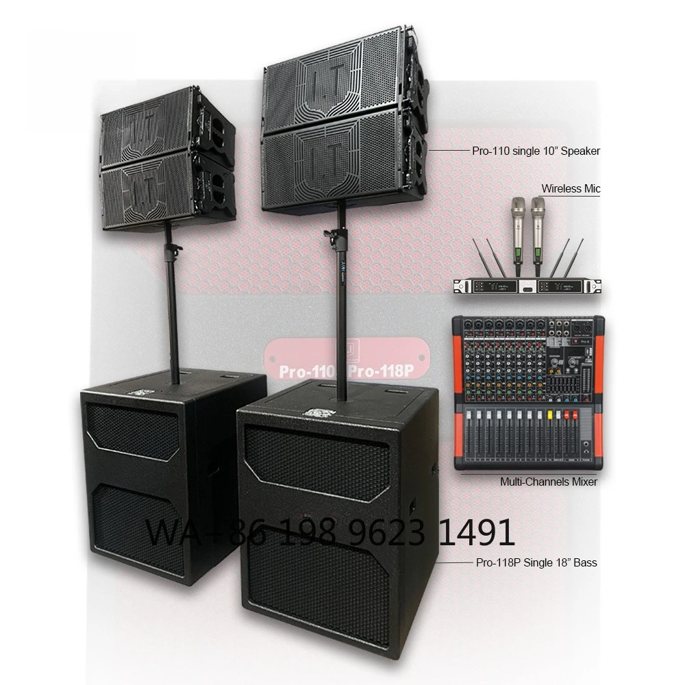 1050W Peak 10 Inch Two Way Line Array Speakers High Power DJ Stage Sound Equipment for Live Concert Performance