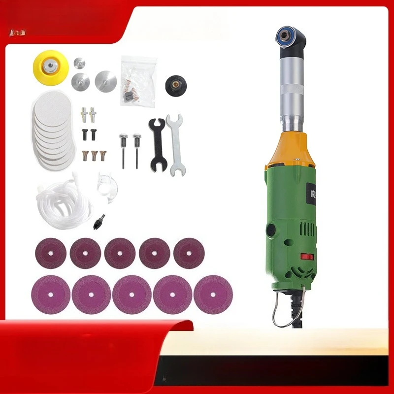 6-Speed 90-degree 3mm Chuck Electric Grinder, Multi-functional Polishing and Cutting