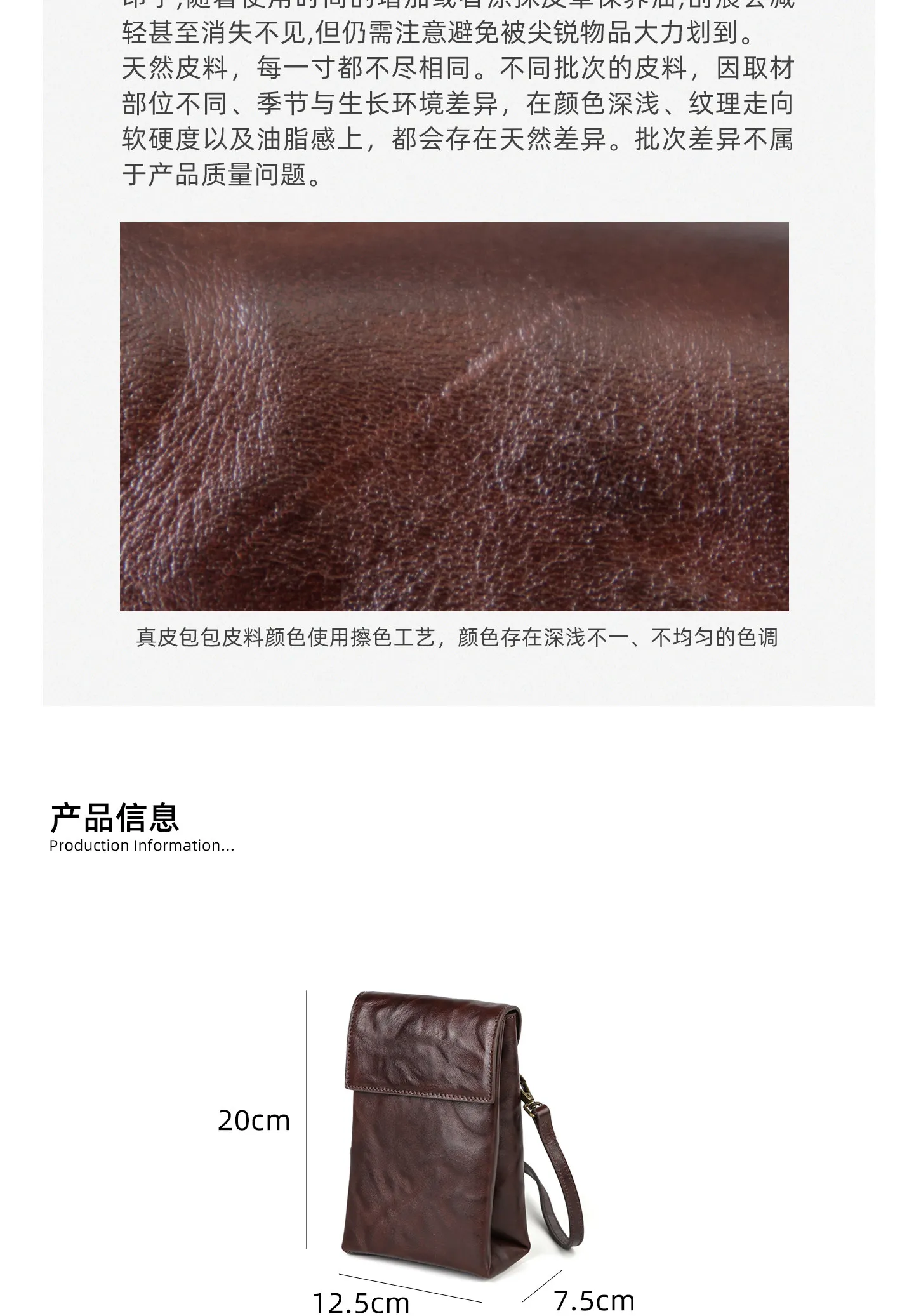 PNDME einfache, hochwertige Damen-Umhängetasche aus Rindsleder der ersten Schicht, kleine Schulter-Crossbody-Tasche für den Alltag im Freien, luxuriöse Handytasche aus echtem Leder – Detail 1