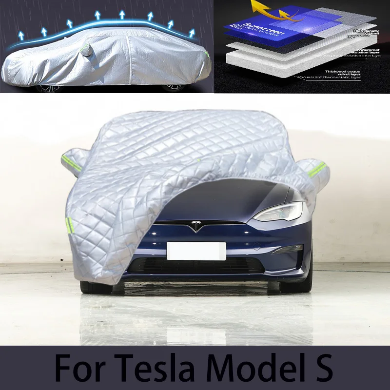 

For Tesla Model S Car hail protection cover Auto rain protection scratch protection paint peeling protection car clothing