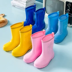 27-40 size medium-sized children's rain boots, cross-border midsole men's rain boots, lightweight and non slip water shoes