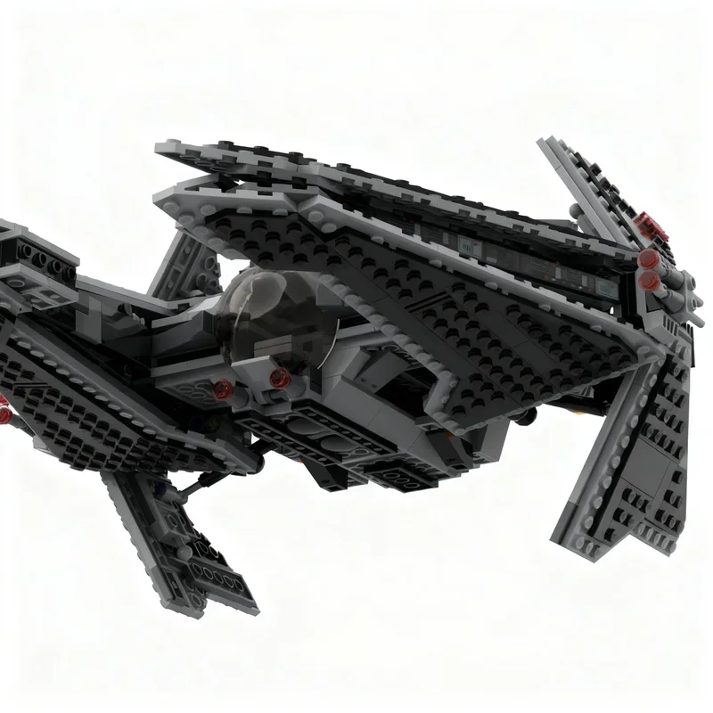 839PCS MOC Star Sith Fury Class Interceptor 9500 Update Space Fighter Model DIY Creative Display Assembly Building Blocks Gift
