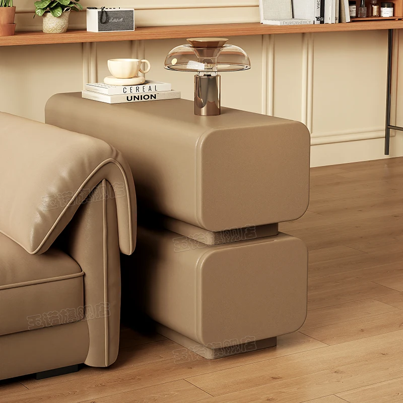 

*-*modern Super Narrow Sofa Side Cabinet Light Luxury High Sense Solid Wood Small Apartment Living Room Crack Side Cabinet Simpl