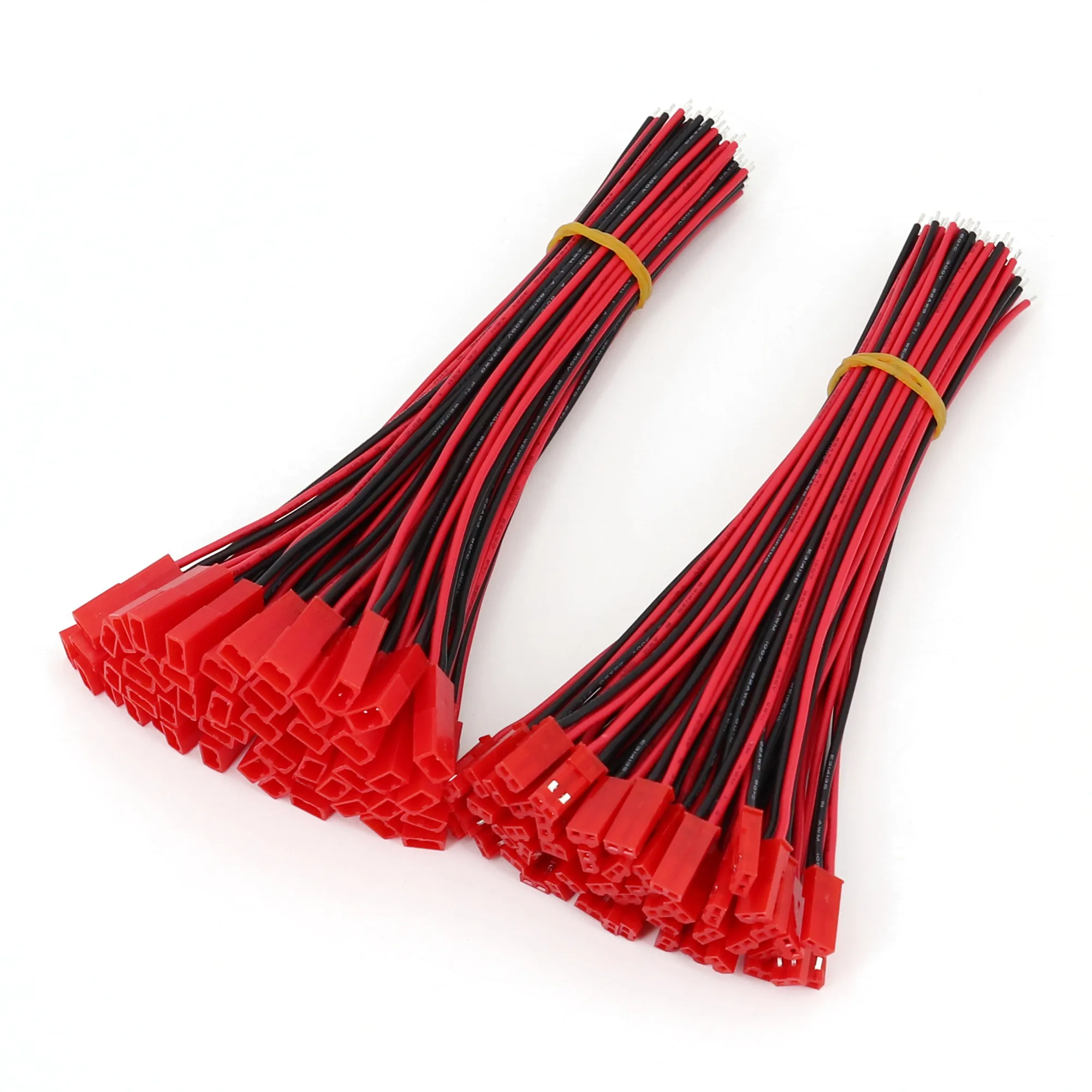 50Pairs JST 2-Pin Pitch 2.54mm 15cm Male and Female Electronic Wire Connector for DIY RC Model
