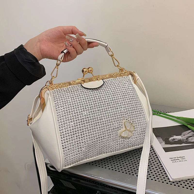 Luxury 2023 Rhinestone Handbag for Women Bag Diamonds High Quality Shoulder Crossbody Bags Female Fashion shining Evening Purses