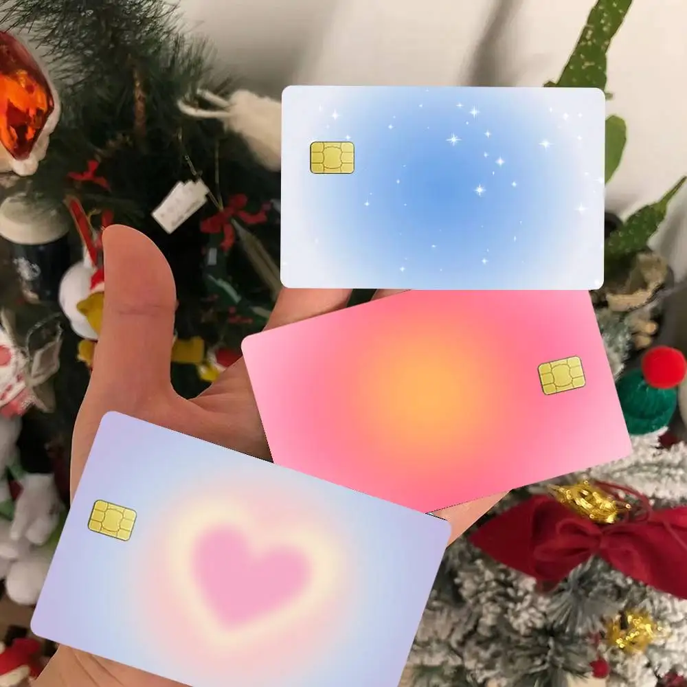 شعبية بسيطة INS اللون يمزج لعبة غطاء الفيلم ملصق الحال بالنسبة لبطاقة الخصم الائتمانية الصغيرة الجانب الأمامي