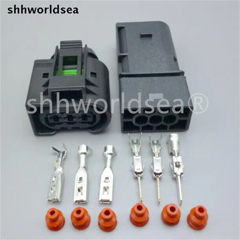 

Shhworldsea 3 Pin 3.5mm male female Auto waterproof electrical connector 3.5mm Car Sensor plug 22140492050 for BMW car etc