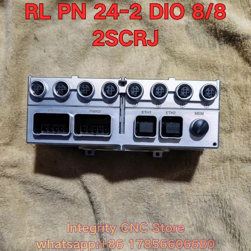 Second-hand RL PN 24-2 DIO 8/8 2SCRJ PLC module function test is normal 2773513