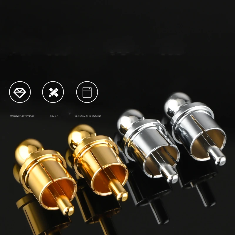 2 шт. Защитная крышка Позолоченные чехлы с родиевым покрытием Пылезащитная крышка антиокислительная защита для шумоизоляции стопор разъем RCA