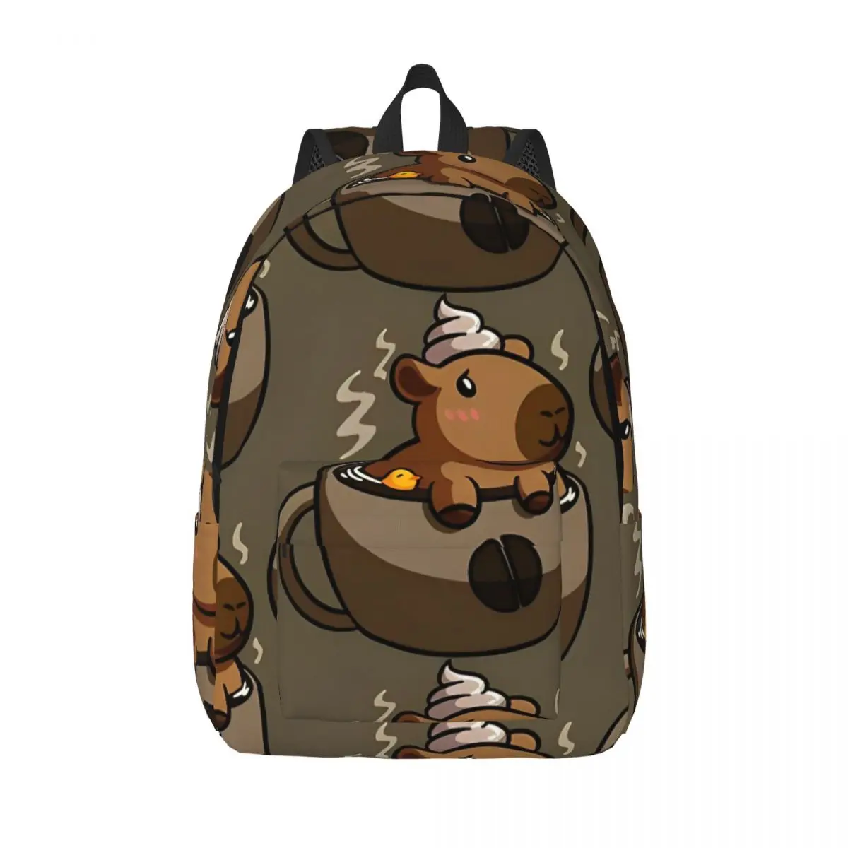 Capybara Lovers Backpack Elementary High College School Student Book Bags Men Women Daypack Sports