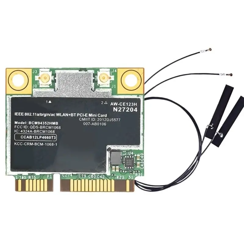 

YSS-MINI PCI-E Network Card Built-In Antenna BCM94352HMB AC867M Wireless Card 2.4G/5G Dual Band