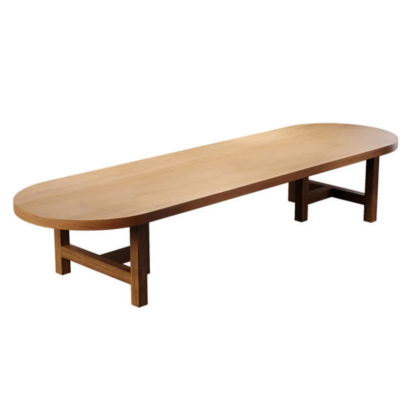 

All solid wood large conference table, simple reception room to negotiate table and chair combination