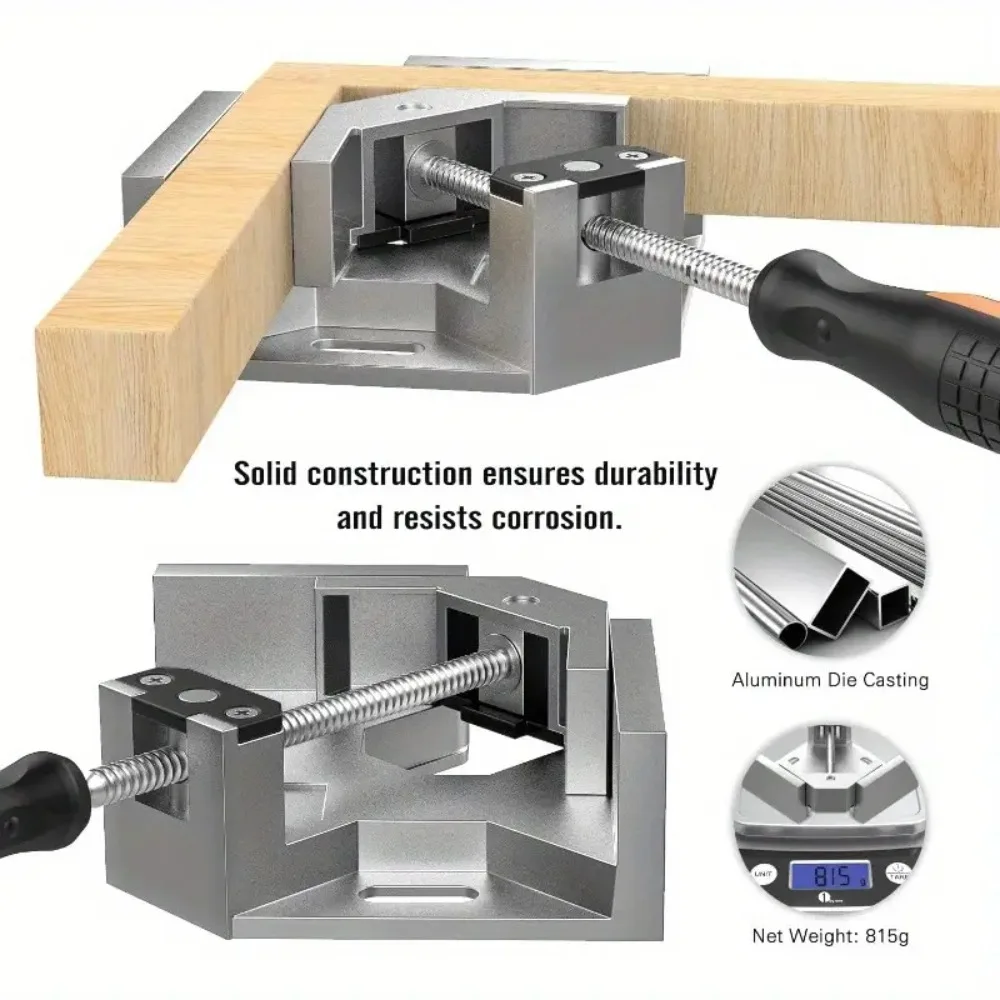 Coin de soudage à angle de 90 degrés, Clip de fixation à Angle droit, support à pince, cadre Photo pour le travail du bois, pince en verre, outil manuel pour meubles