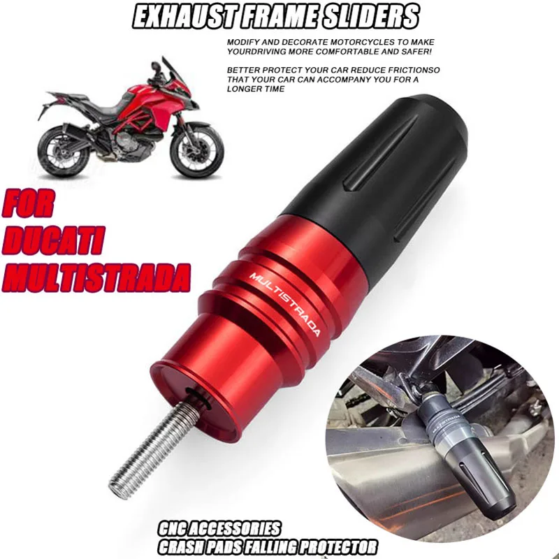 FOR DUCATI MULTISTRADA 1200 GT 950 2010 2011 2012 2013 2014 2015 2016 2017 Exhaust Frame Sliders Crash Pads Falling Protector