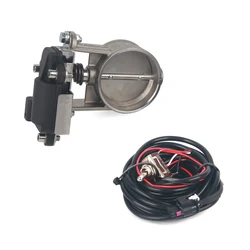 Electric Exhaust Control Valve 51mm/60mm/63mm/70mm/76mm Exhaust Control Valve - Low Pressure For Exhaust Catback Downpipe