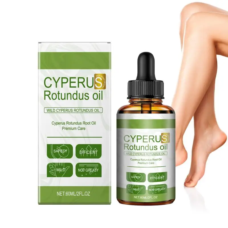 Cyperus Rotundus Oil 60ml  Natural Cypress Oil Reducing Whole Body Hair Growth Body Moisturizing Massenger Oil for Hair Removal