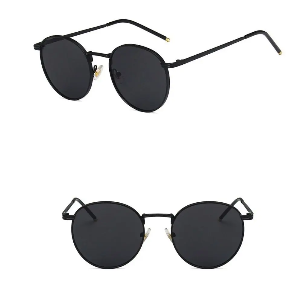 

Cool UV Protection Round Frame Sunglasses Trend Punk Ins Sunglasses Korean Style Metal Vintage Eyewear Unisex