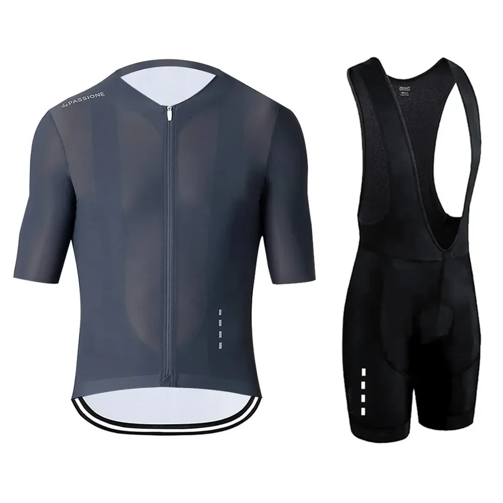 2023 neue la passion radtrikot set sommer fahrrad kleidung mtb shorts uniforme ciclismo hombre silikon rutsch fest