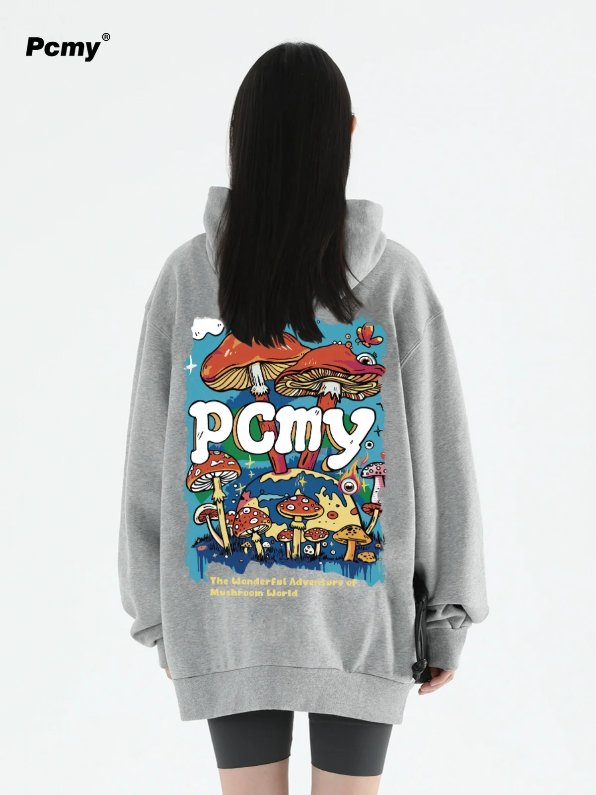 PCMY Mushroom Kingdom Trend Sweatshirts met capuchon 2024 Herfst en winter Nieuwe casual losse paar hoodies