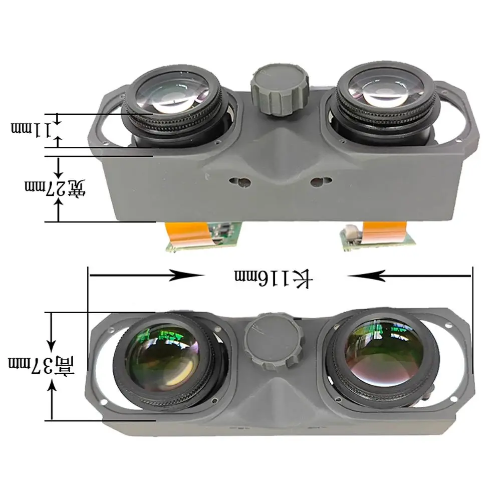 0.39 Inch OLED VR Dual Eye HD Display Viewfinder Glasses AV/CVBS/HDMI Input DIY Display Module for FPV Drone Aerial Photography