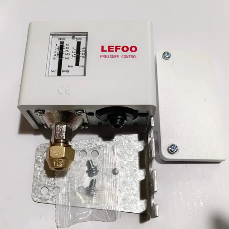 Oryginalny LEFOO LF55 2-42bar Automatyczny Wyłącznik Ciśnieniowy Sterownik Mechaniczny Pneumatyczny Przełącznik do Pompy Chłodniczej — zdjęcie produktu 5