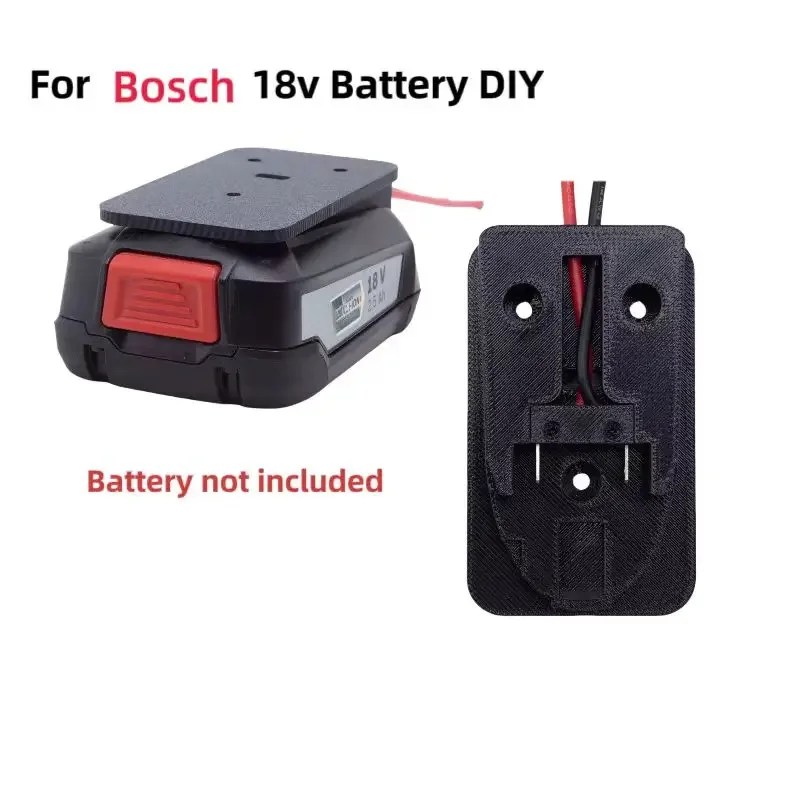 Adaptor konverter roda daya untuk Bosch 18v baterai 14awg konektor untuk mobil kendali jarak jauh DIY robot mainan truk kendali jarak jauh