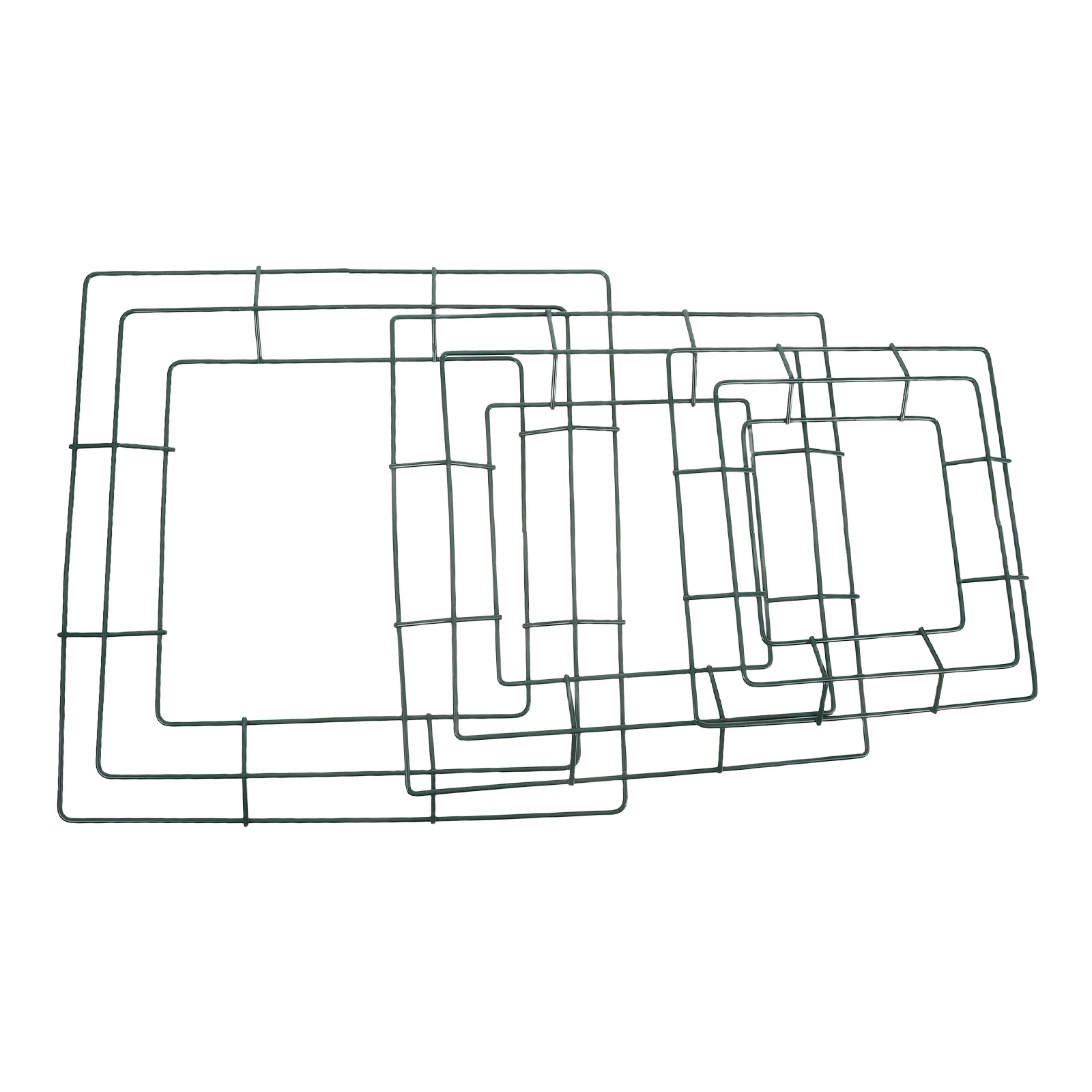 

3pcs Metal Square Frame Iron Frame For Diy Flower Garlands Hanging Wreath Holder Party Wedding Decoration Wreath Supplies